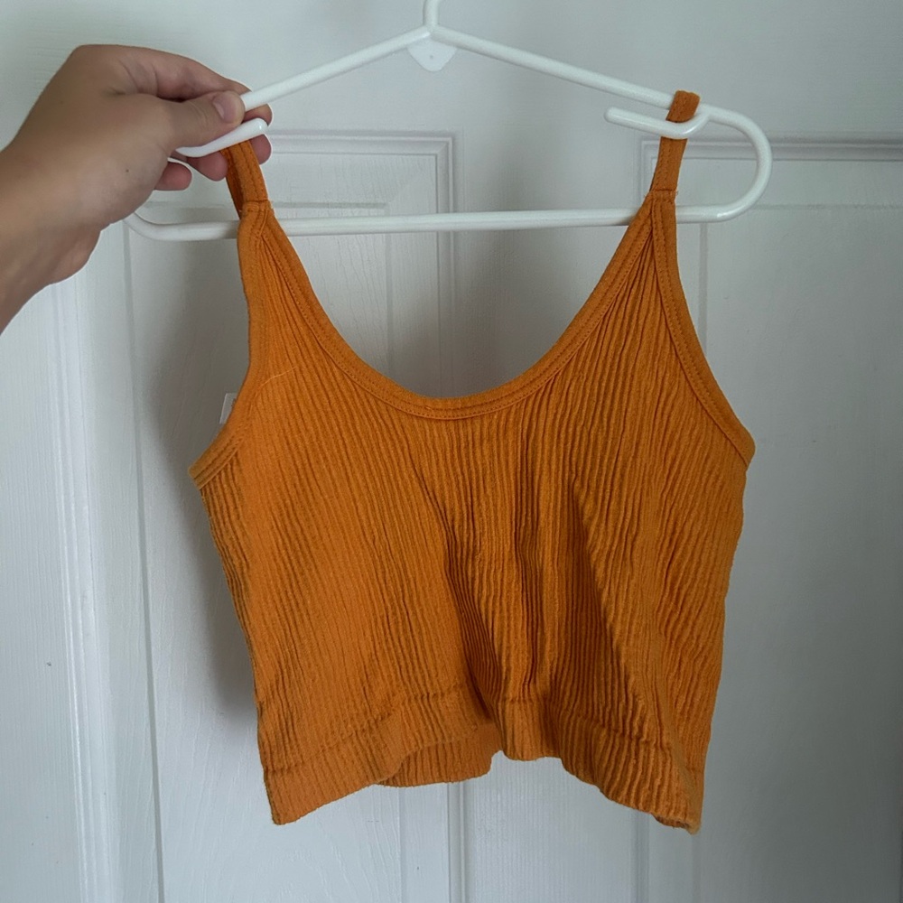 Urban outfitters pumpkin orange tank top
